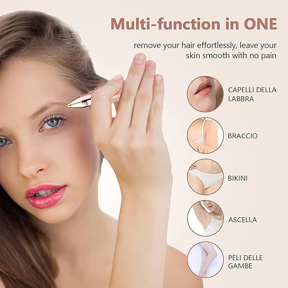 2-in-1 Eyebrow Razor & Painless Hair Shaver (1 Pc), Hair accessories