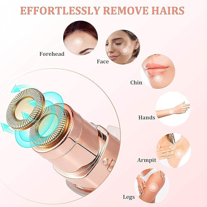 2-in-1 Eyebrow Razor & Painless Hair Shaver (1 Pc), Hair accessories