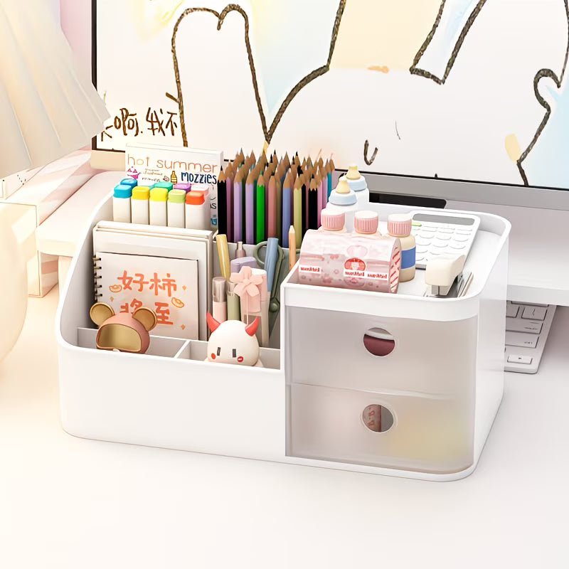 Large Capacity Desk Organizer with Drawers – Multi-Functional Storage