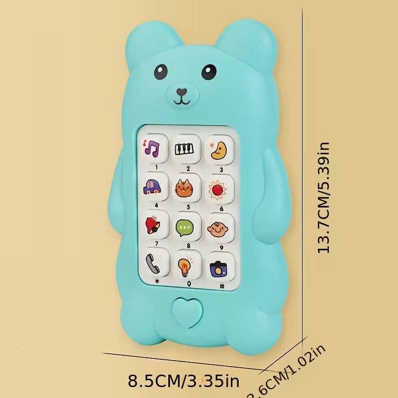 Cartoon Bear Toy Phone – Music & Light Toy