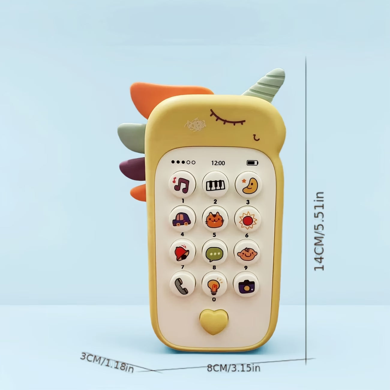 Cartoon Bear Toy Phone – Music & Light Toy
