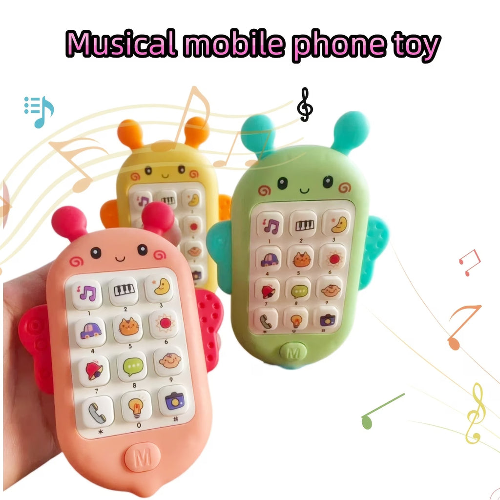 Cartoon Bear Toy Phone – Music & Light Toy