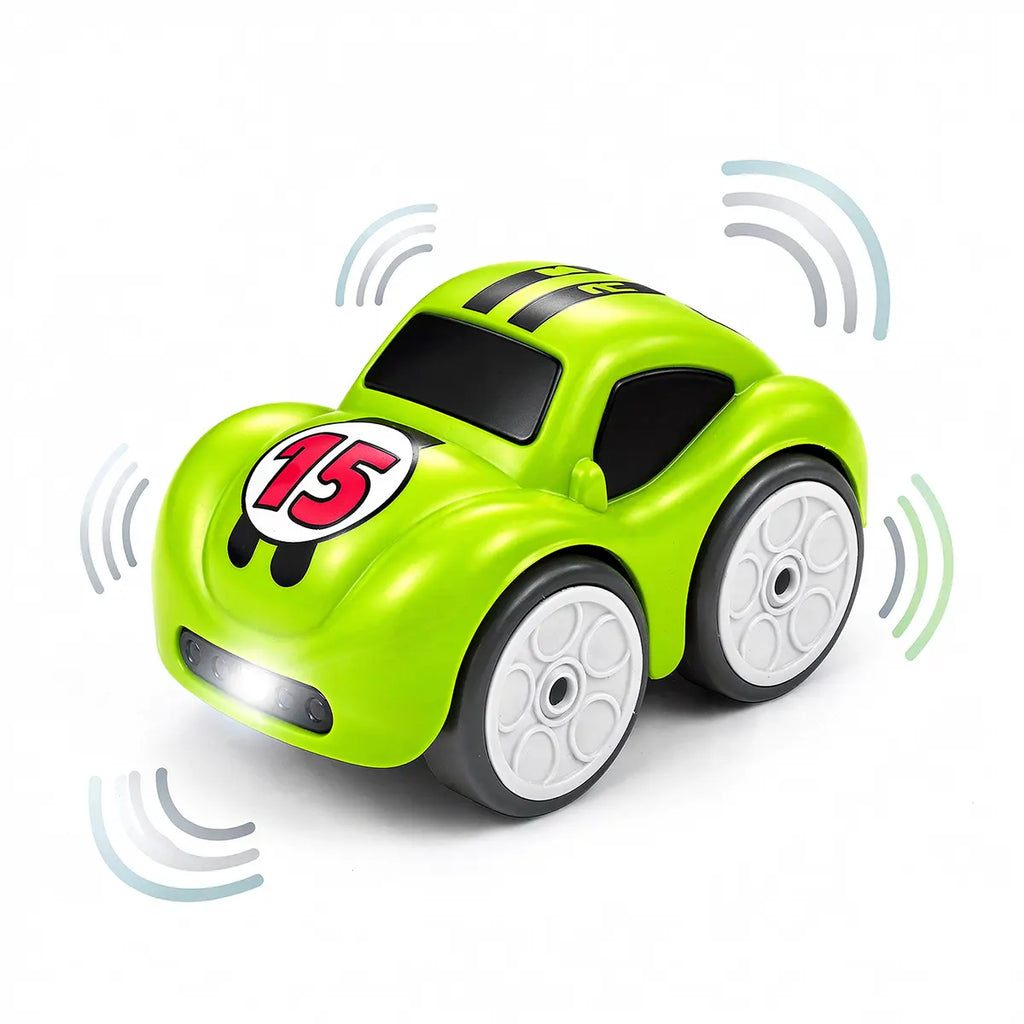 Multicolor remote control toy car with number 15 design and led lights