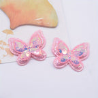Sparkle Bow Appliqué Set 8PCS Glitter Craft Embellishments