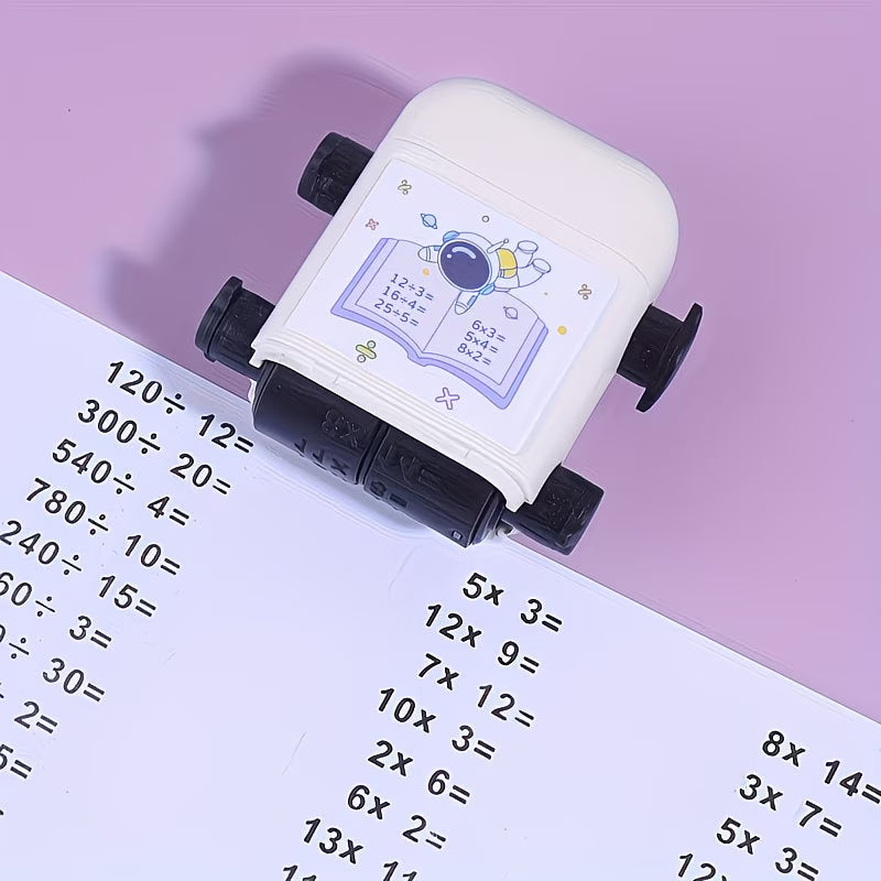 2-in-1 Reusable Roller Stamp Set – Multiplication, Division, Addition & Subtraction Teaching Tool