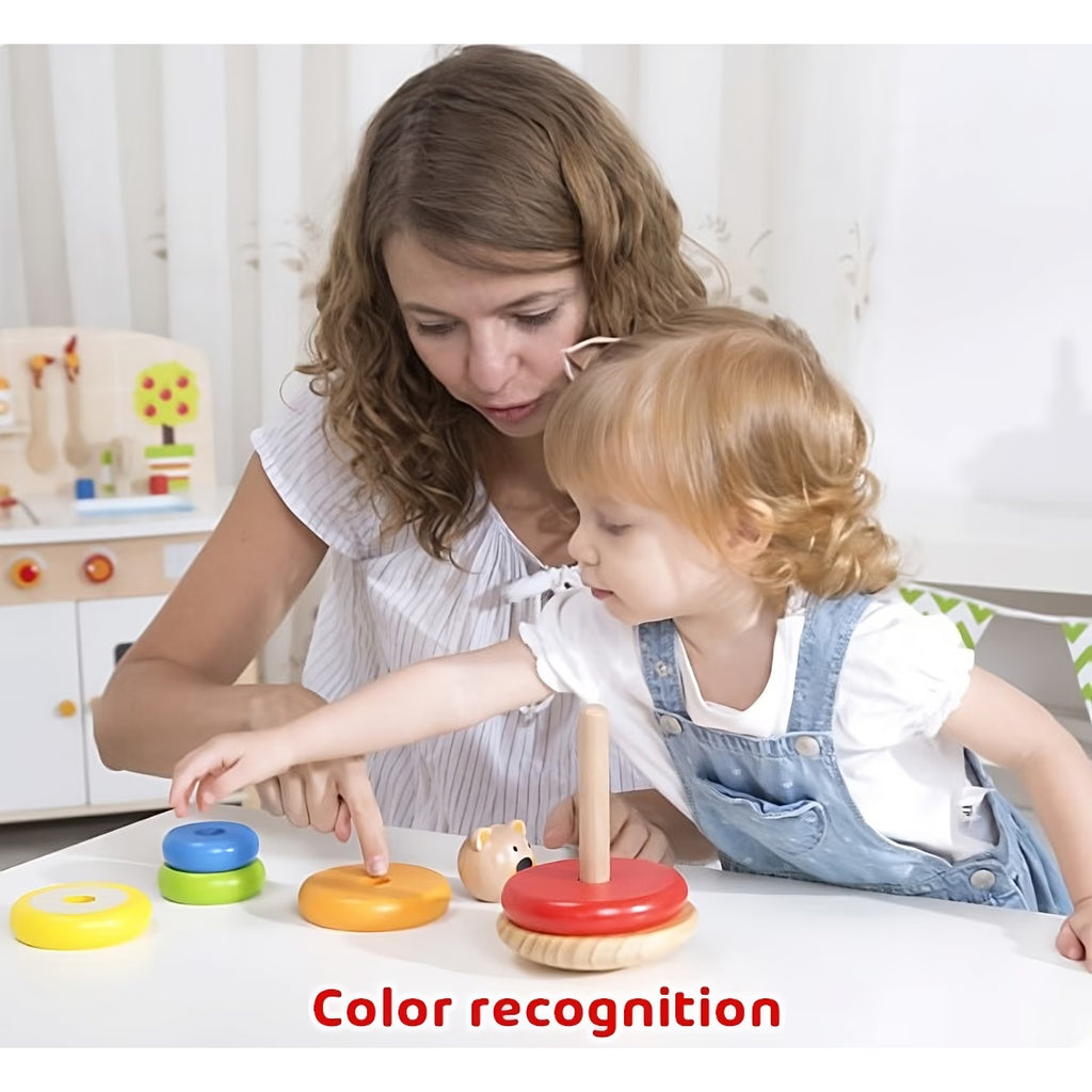 Rainbow Stacking Blocks Toy