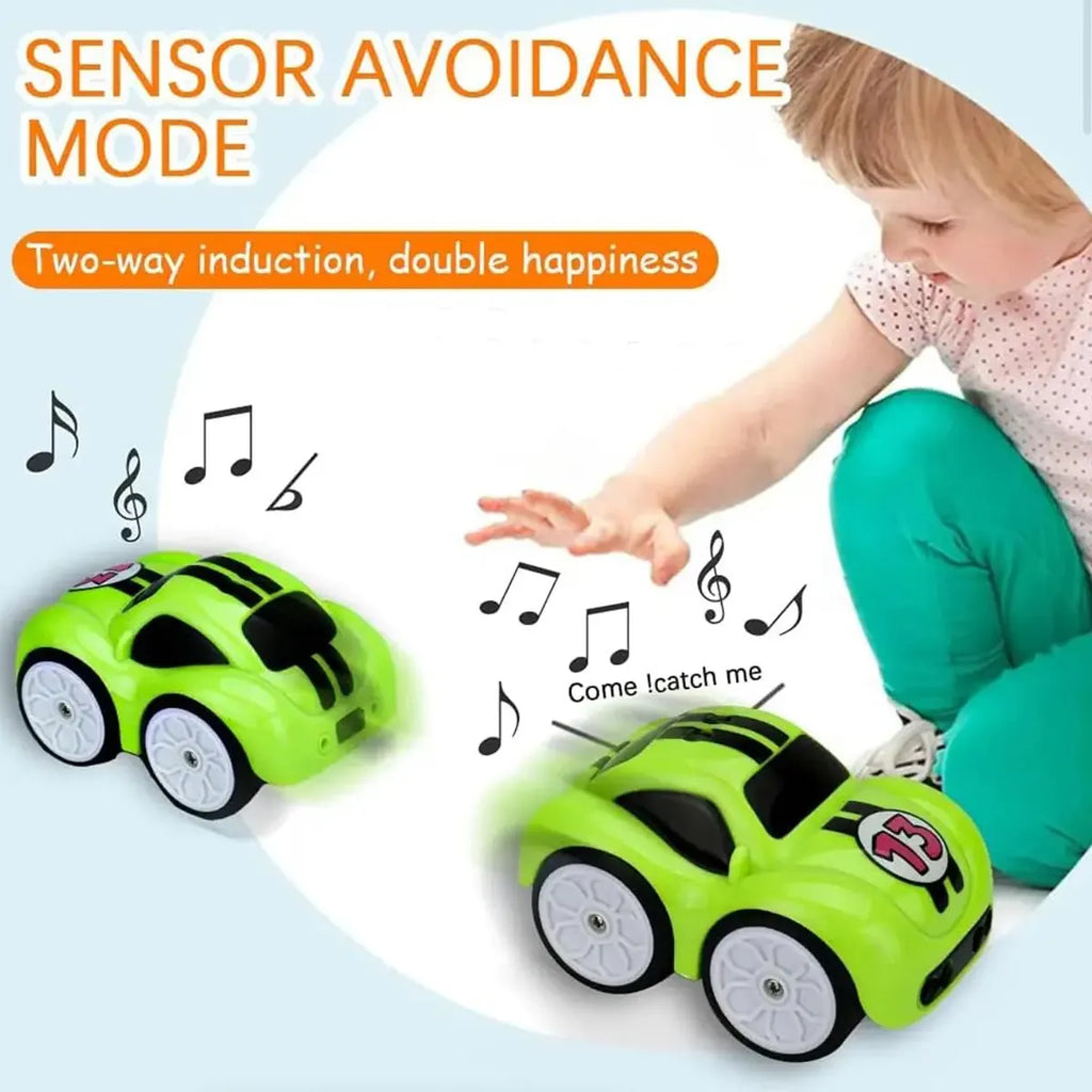 Multicolor remote control toy car with number 15 design and led lights