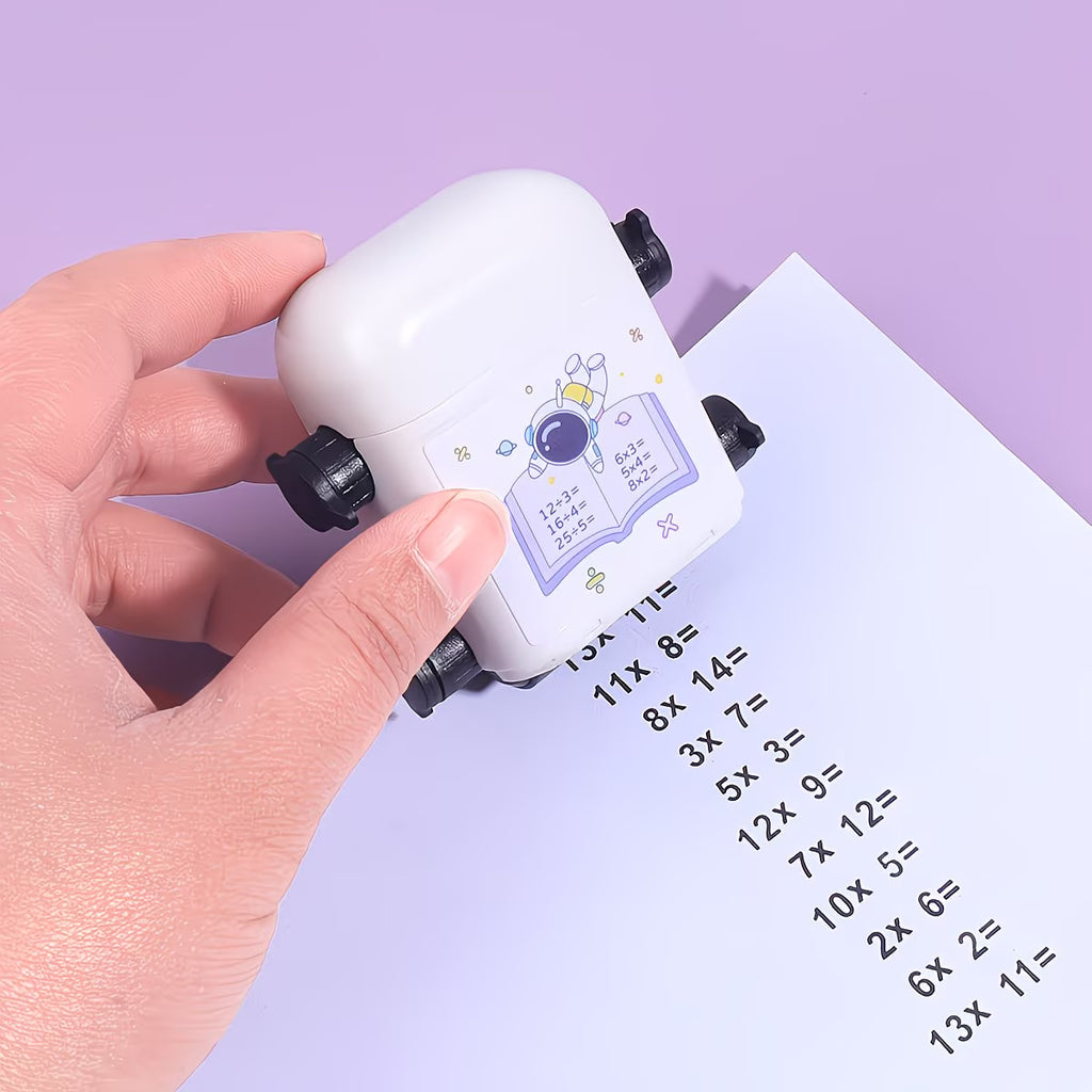 2-in-1 Reusable Roller Stamp Set – Multiplication, Division, Addition & Subtraction Teaching Tool