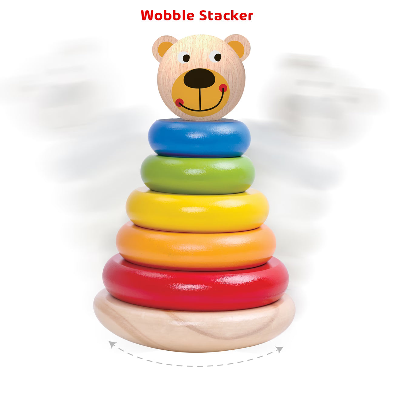 Rainbow Stacking Blocks Toy