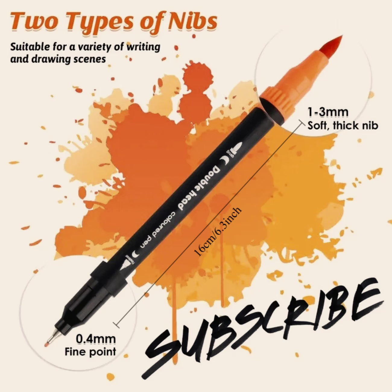 36 Color Brush Pen Set – Dual Tip Sketch Markers