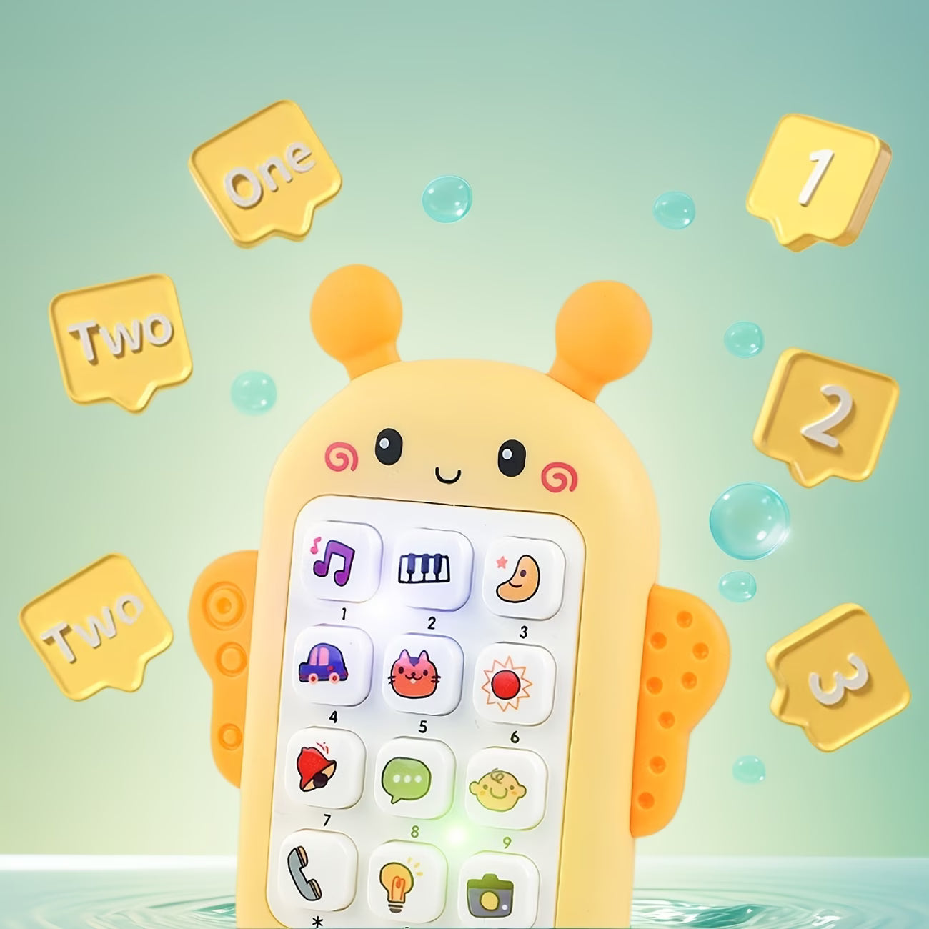 Cartoon Bear Toy Phone – Music & Light Toy