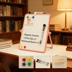 Magnetic Desktop Whiteboard – Reusable Writing Board