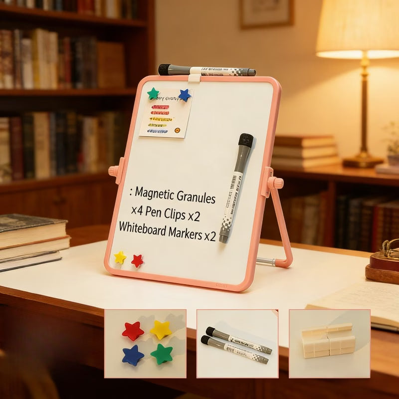 Magnetic Desktop Whiteboard – Reusable Writing Board