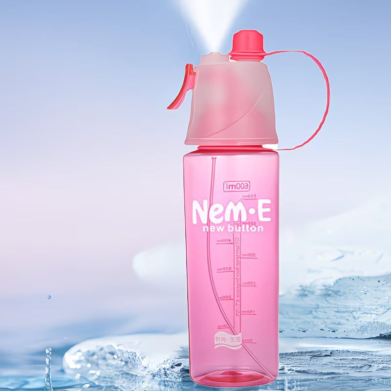 Personalized Sports Spray Water Bottle – Leakproof Mist & Drink Cooling Bottle
