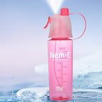 Personalized Sports Spray Water Bottle – Leakproof Mist & Drink Cooling Bottle