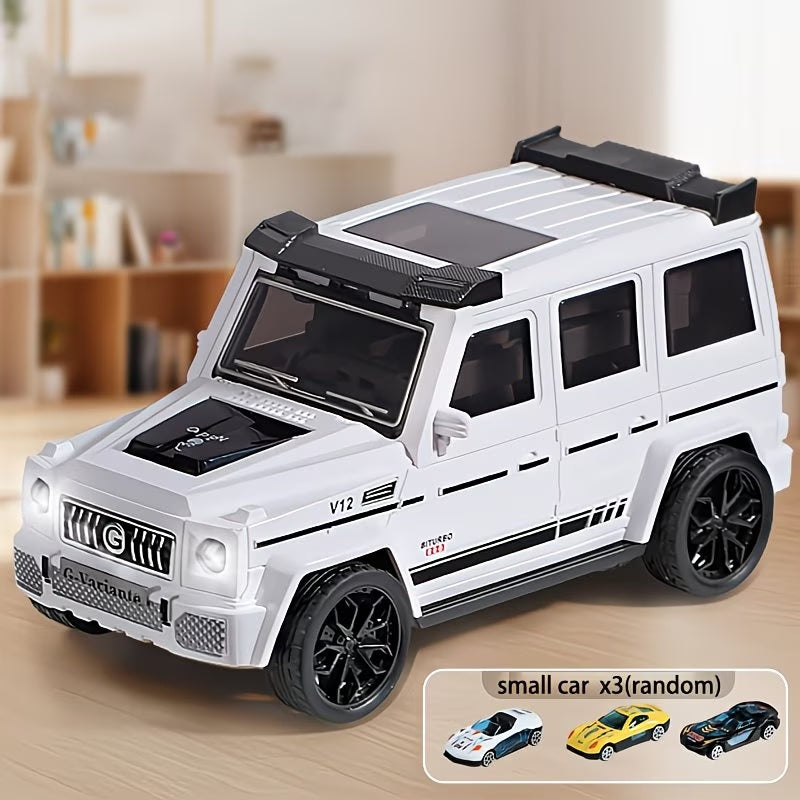 2 in 1 Transformable Track Truck Foldable Racing Track and Car Launcher Toy for Kids