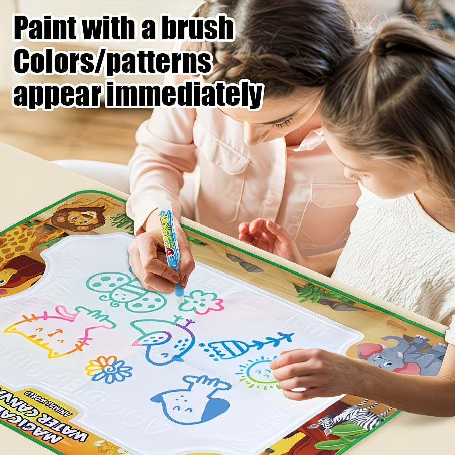 Magic Water Drawing Mat 🎨 | Reusable Mess-Free Painting Canvas for Kids