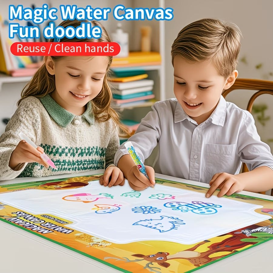 Magic Water Drawing Mat 🎨 | Reusable Mess-Free Painting Canvas for Kids