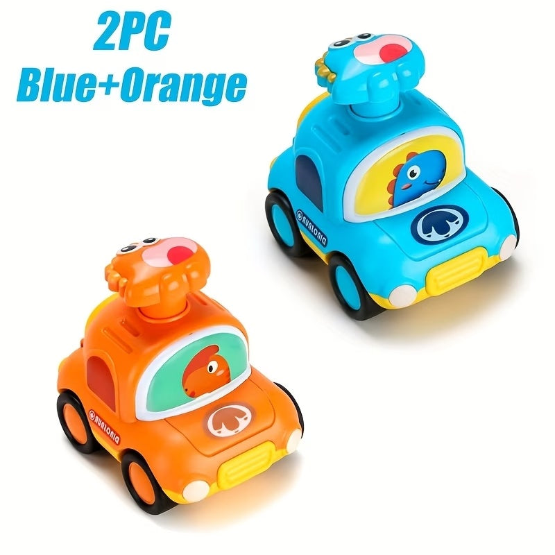 Dinosaur Pull-Back Racing Car 🦖 | No Battery Friction Toy for Kids (Taxi Style)
