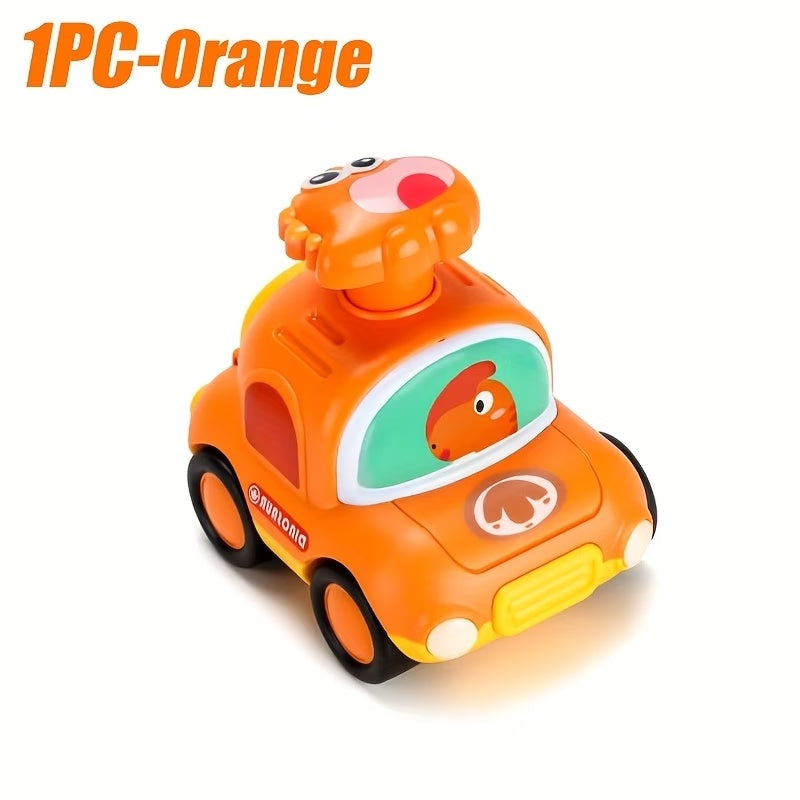 Dinosaur Pull-Back Racing Car 🦖 | No Battery Friction Toy for Kids (Taxi Style)