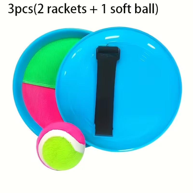 Outdoor Toss & Catch Game Set 🎯 | Sticky Ball Racket Toy for Kids (Garden, Beach & Party Play)