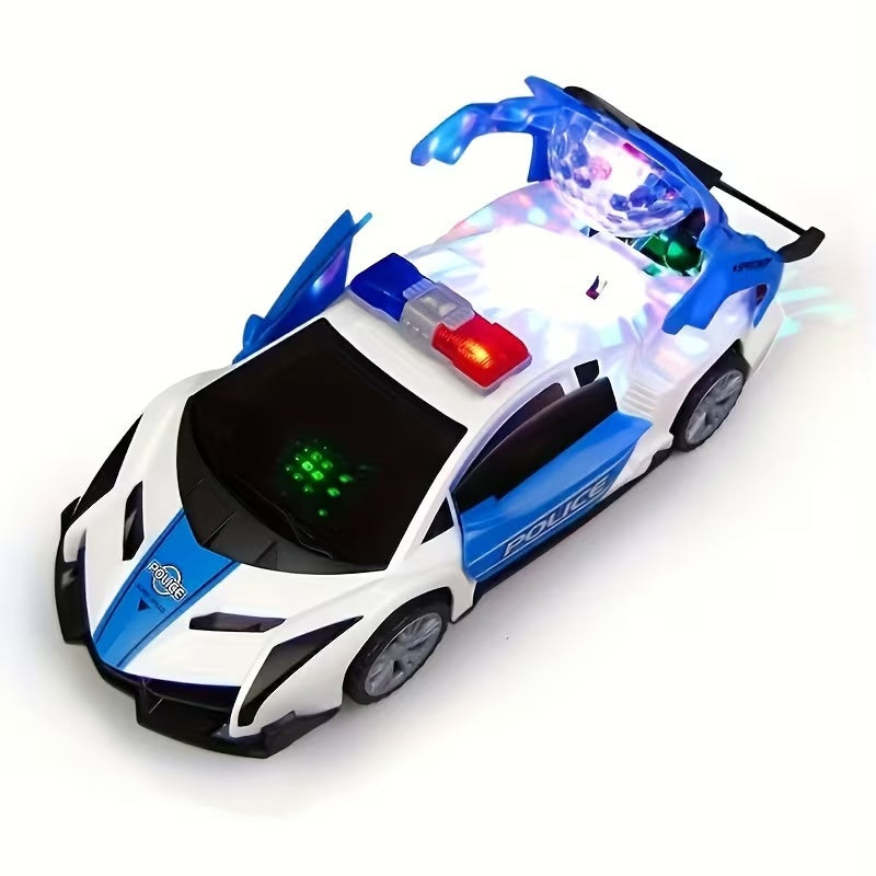 Dancing Police Car Toy with Lights & Sound