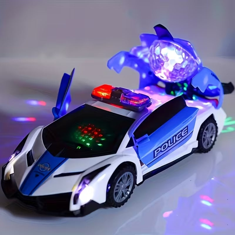 Dancing Police Car Toy with Lights & Sound