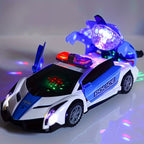 Dancing Police Car Toy with Lights & Sound