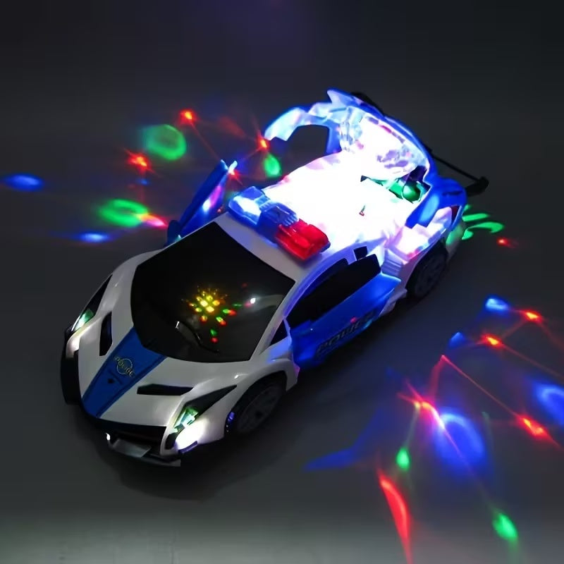 Dancing Police Car Toy with Lights & Sound