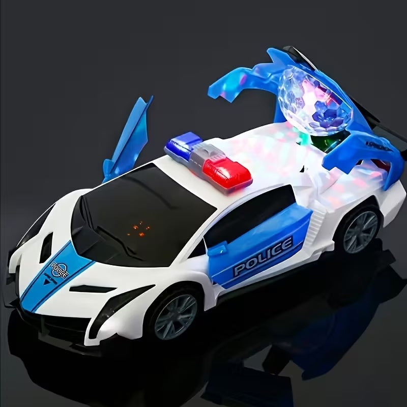 Dancing Police Car Toy with Lights & Sound