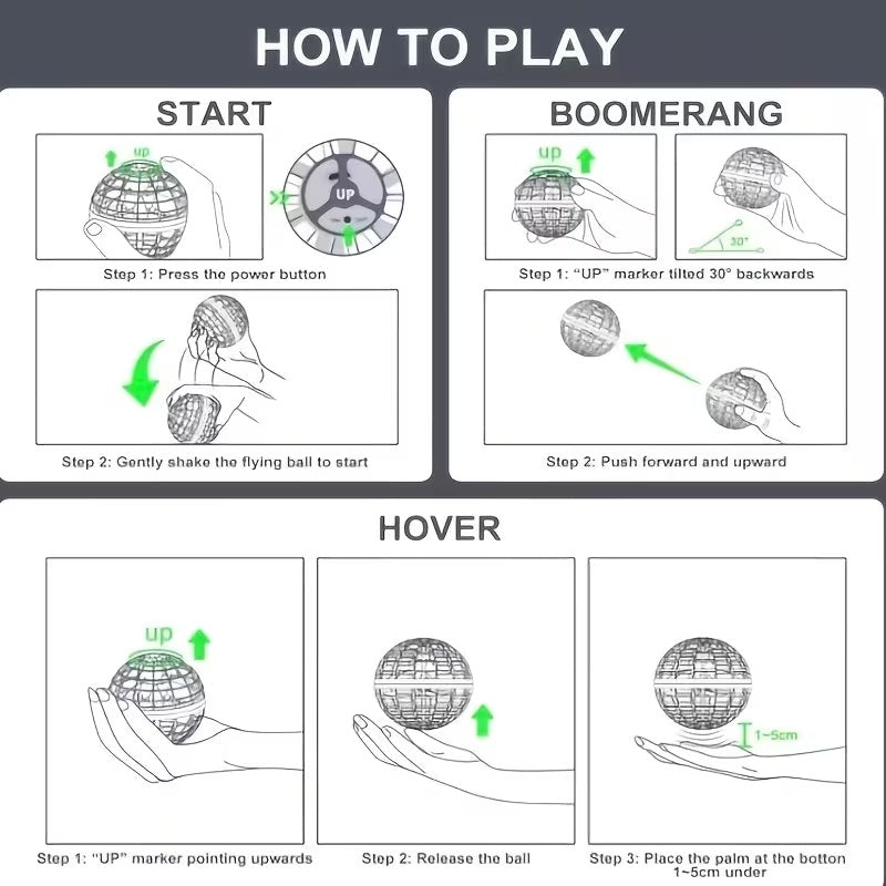 Flying Orb Spinner Ball Toy