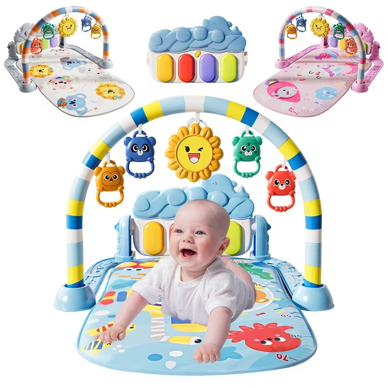 Baby Piano Play Mat with Toys & Music