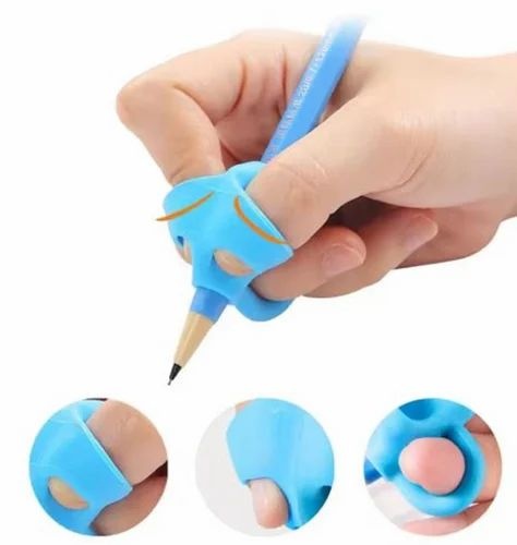 Silicone Pencil Gripper (Pack of 3) – Easy Writing Support for Kids