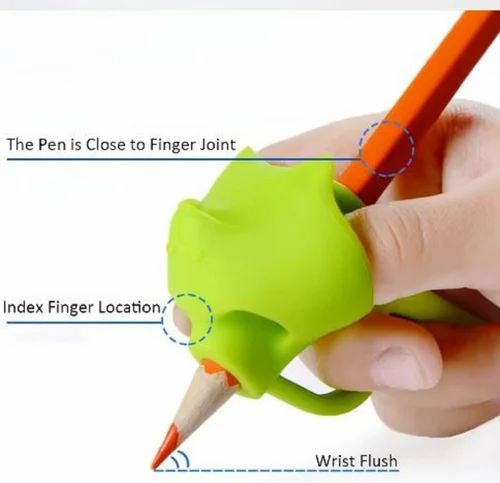Silicone Pencil Gripper (Pack of 3) – Easy Writing Support for Kids