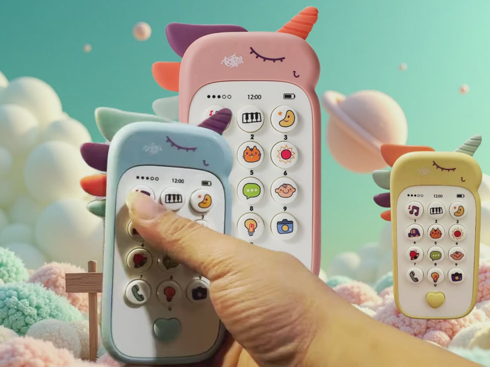 Cartoon Bear Toy Phone – Music & Light Toy