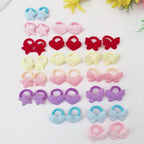 Pastel Pop Hair Ties – 8PCS Cute Fabric Bands for Girls