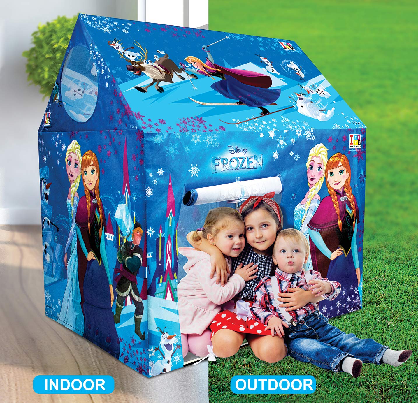 Princess Style Kids Play Tent House with Decorative Drapes
